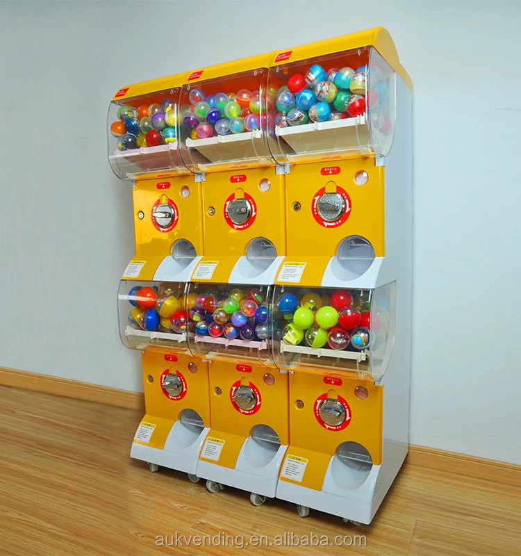Hot sale big capsule toy candy gumball gashapon tomy vending machine