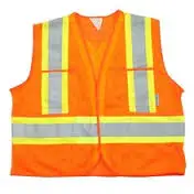 Fluorescent Red-Orange Reflective Ribbon, Neon Reflective Stripe for Occupational Clothing