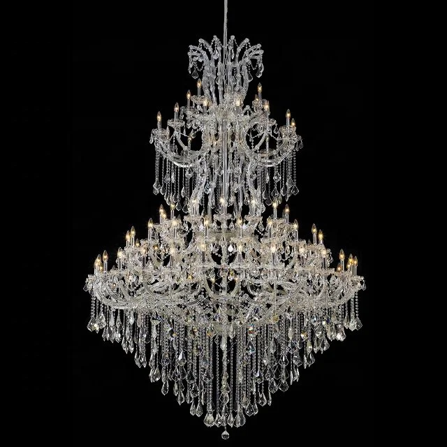 
big large hotel decoration lighting maria theresa crystal chandelier luxury for villa/home/stairwell/restaurant living room lamp 