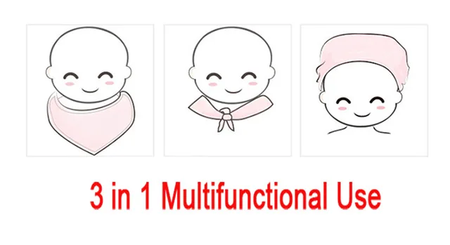 
Wholesale Stock Organic Cotton bandana Custom baby bibs baby bandana drool bibs 