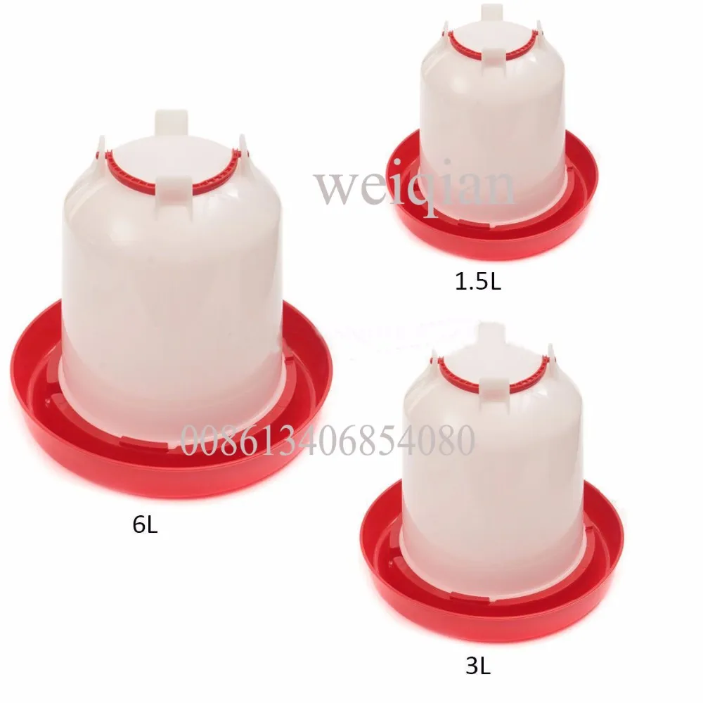 Different capacity manual plastic broiler chick water drinker and feeder chicken poultry feeders drinkers for animal