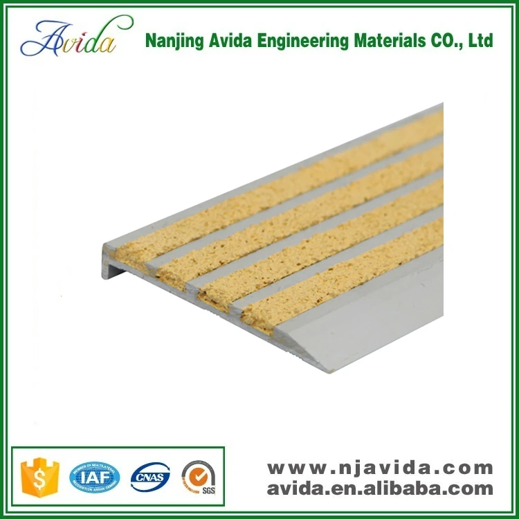 
External Slip Resistant Step Nosing for Heavy Foot Traffic 