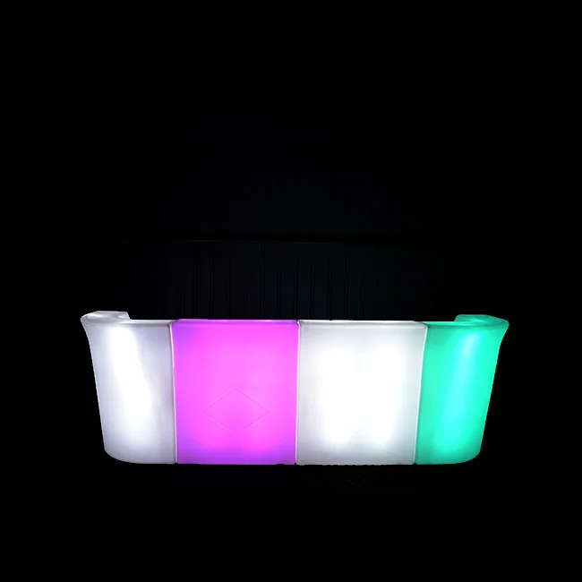 
Illuminated led bar coumter /remote control RGBW color change light up led counter 