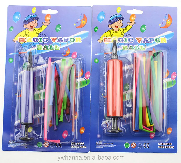 2022 party supply DIY balloon pump set 1big pump+12 pieces of 1g long balloons for balloon suit