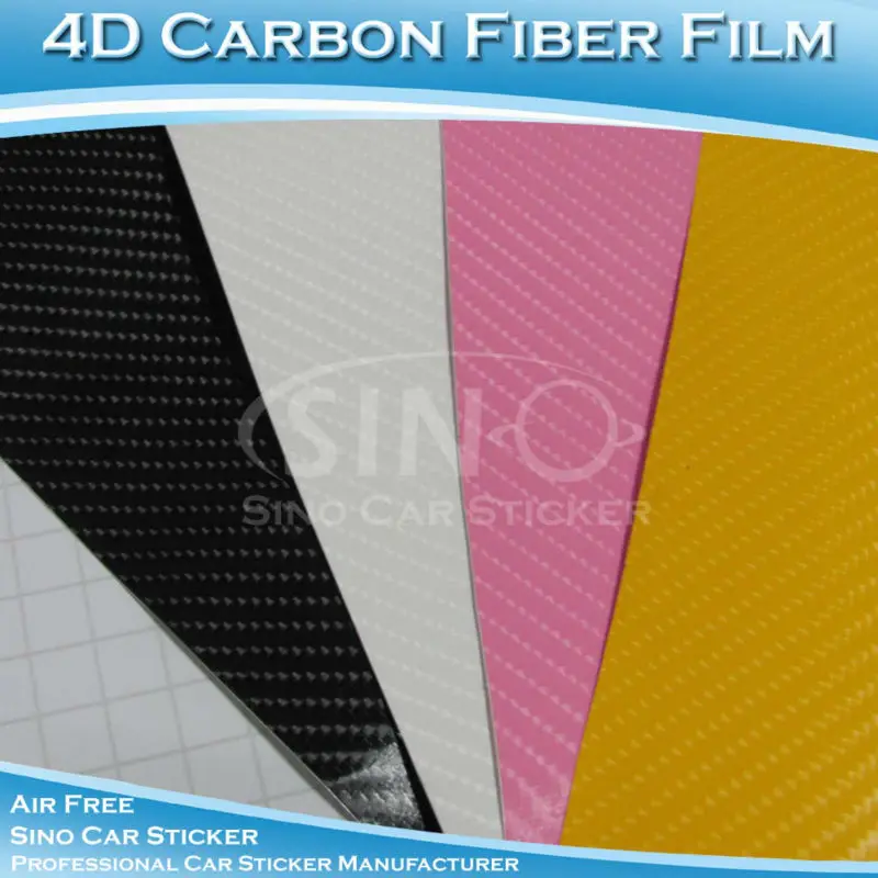 4d углеродного волокна специально отпечатанные обернуть автомобиля винил наклейки рулон винилового клея