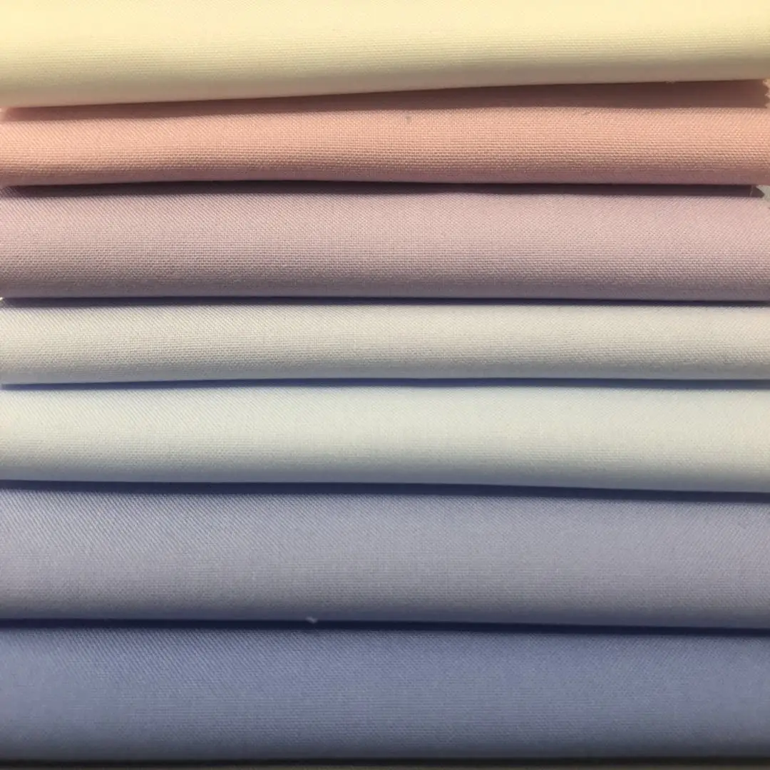 Оптовая продажа рубашек BT 50% бамбуковое волокно 50% полиэстер плотная твиловая рубашка тканая ткань