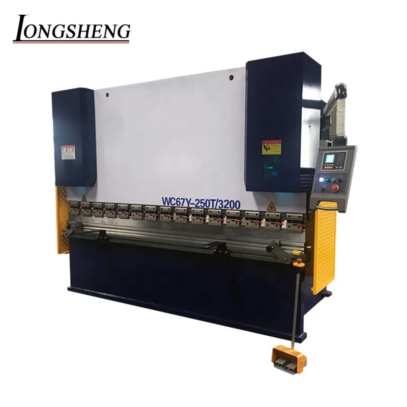 Cheap price 4 axis servo controlled cnc hydraulic press brake WC67K WC67Y 250T3200 for sale