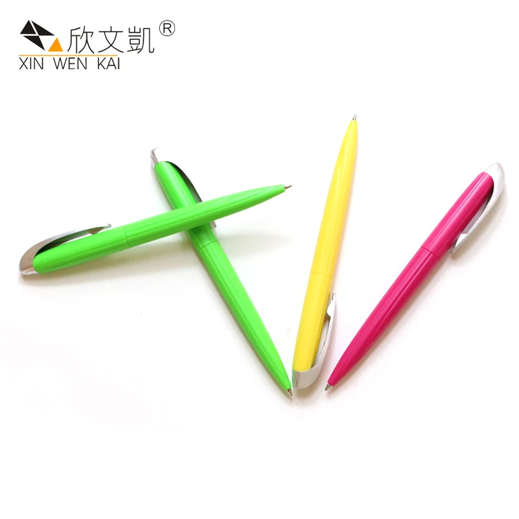 
New Design Stationery Promotion Plastic Writing Ballpoint Pens With Clip ballpen w design 