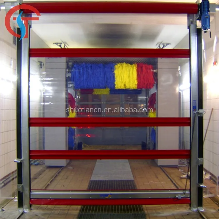 Vinyl Auto Car Wash Plastic Shutter Doors