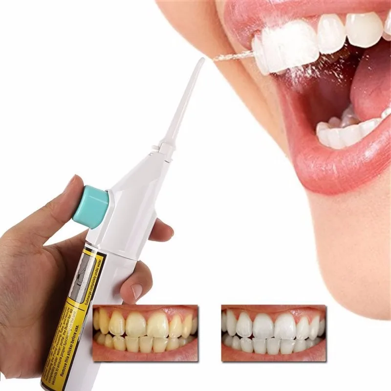 
Portable Air Dental Hygiene Floss Oral Clean Dental Water Jet Cleaning Tooth Mouthpiece Mouth Denture Cleaner 