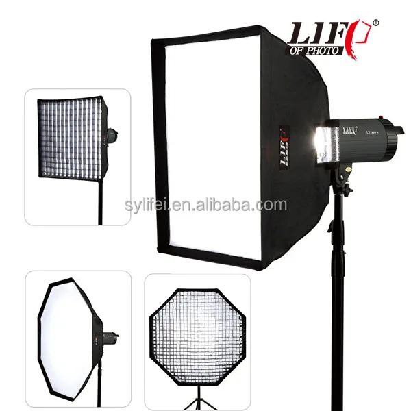 
Profession Model LFGB Soft Box for flash lamp Square or rectangle softbox have thermovent can add grid Wholesale made in china 