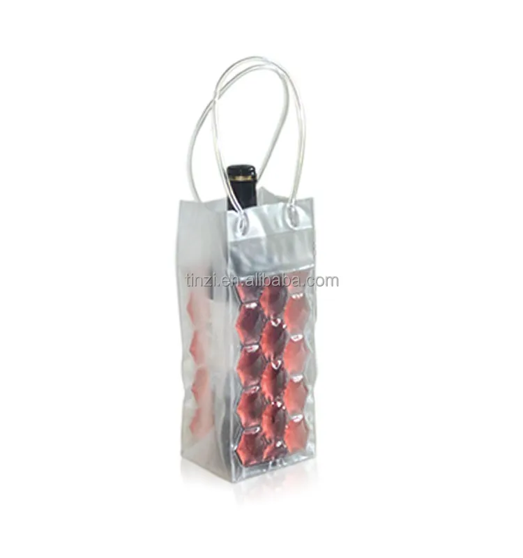 
Filled With Non-Toxic Safe Freezable Gel Liquid PVC Wine Cooler Bags for Beer Bottle 