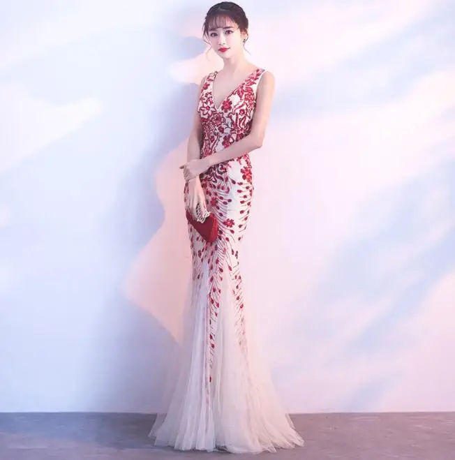 Лидер продаж в США женское платье с V-образным вырезом из Мягкого Тюля