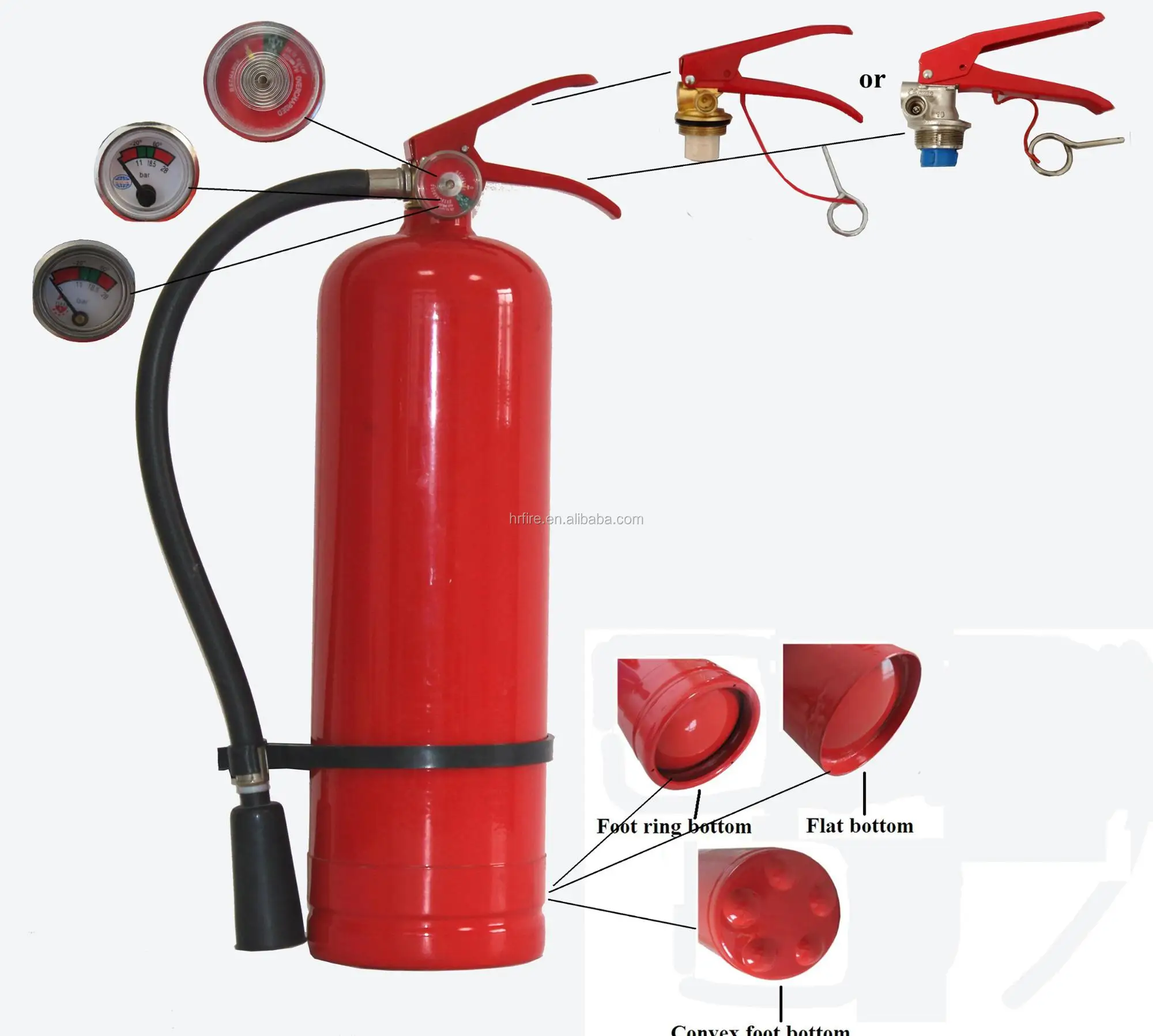 4.5kg/10lbs carbon steel fire extinguisher