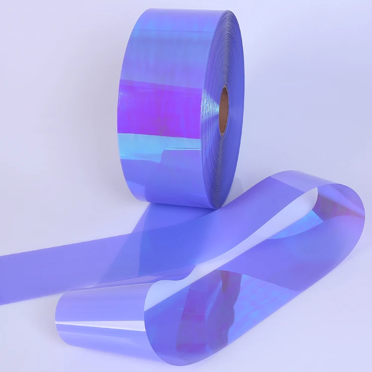 wedding decoration materials PET iridescent sequin rainbow film spangle sequins film roll lentejuelas