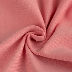 Super soft solid red knitted technics cotton lycra single jersey fabric