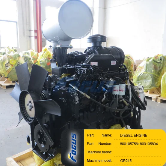 Motor Grader Spare Parts GR215 DIESEL ENGINE 6CTA8.3-C215 800105756/800105894
