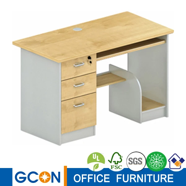 modern 3-drawer simple office computer desk table