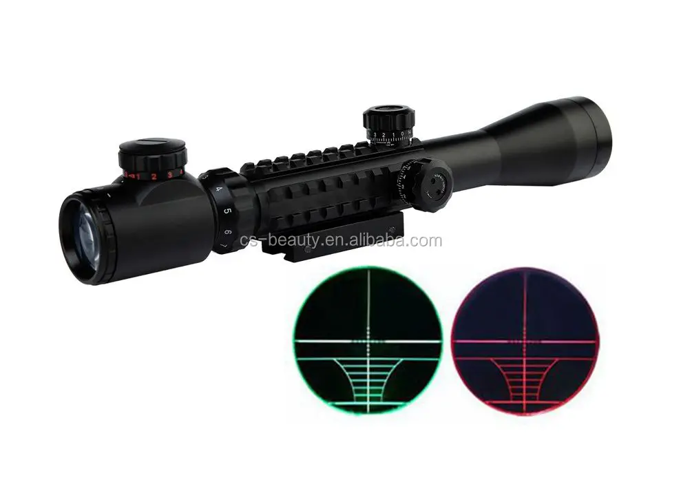 Тактический прицел 3-9X40 с красной и зеленой подсветкой, оптика, снайперский дальномер, прицел с креплением для оружия, охотничий аксессуар