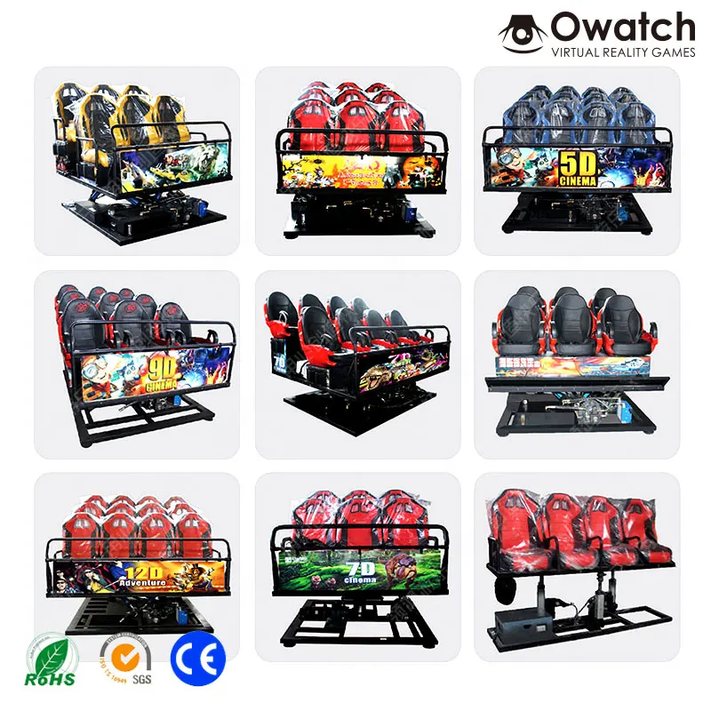 High Quality Amusement Machine 5D 7D 8D 12D XD VR Simulator Cinema 12d virtual reality chair