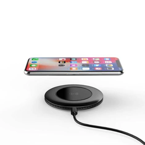 QI быстрый беспроводной металлический зарядки Pad 10 Вт