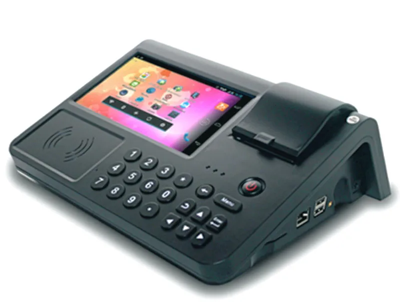 Новый продукт 7 дюймов 3 г несколькими функциями андроид планшет пк с термопринтер и магнитной полосой чтения карт