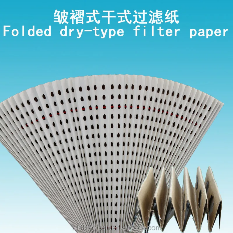 Spray Booth Pleated Filtro Paper Folding For Hardware Painting