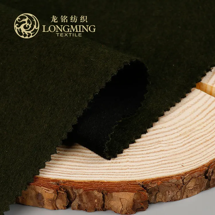 Assured quality professional fashion sustainability seaqual polyester yarn dyed winter clothes velour fabric for coats