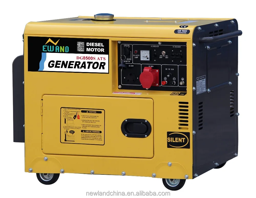Electric start 192FB/6KW silent diesel generator with factory price