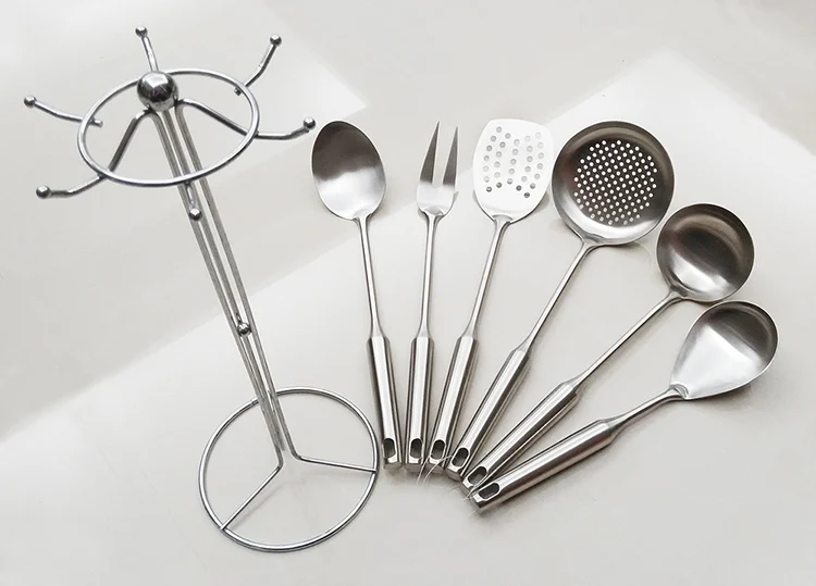 
Customized durability kitchenware stainless steel utensil set cooking accessories tools 
