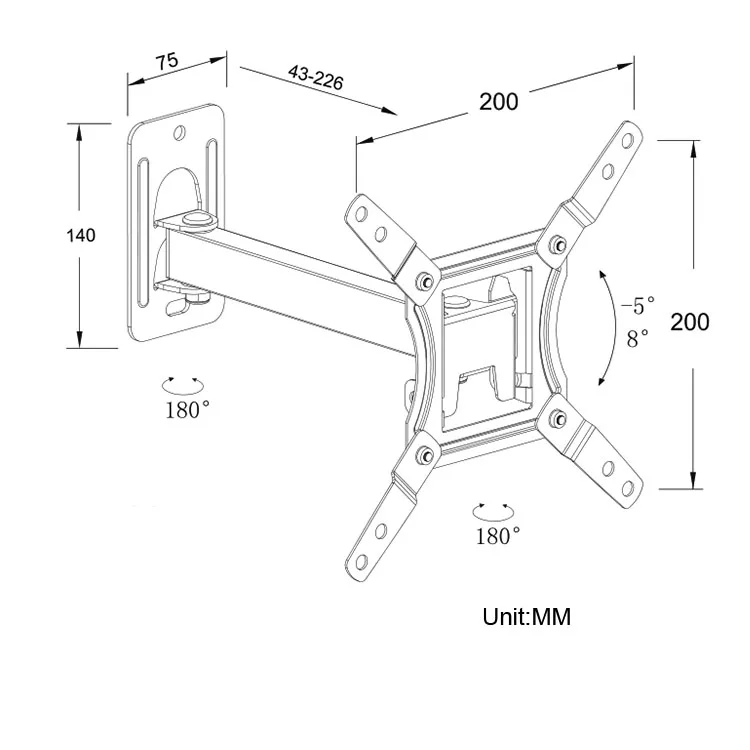 
LED Monitor TV Wall Mount ,wall mounted JYLCD-259- 