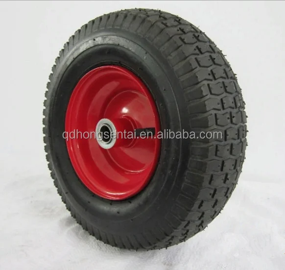 beach cart wheel inflatable pneumatic air rubber tire 13x5.00-6 wheels with metal rim or plastic rim
