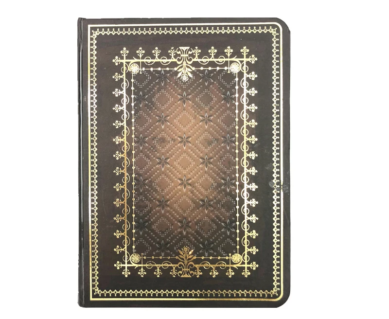 Custom Printing Gold Foil Stamping with Debossed Hardcover Journal Notebook