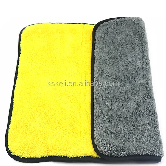 Microfiber coral fleece car clean cloth wash cloth for auto care