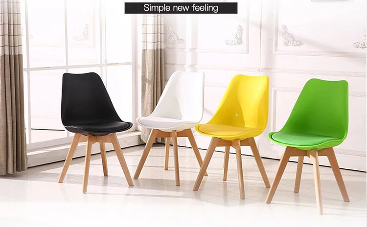 Creative Restaurant Banquet Chair Solid Wood Chair Colorful Chair