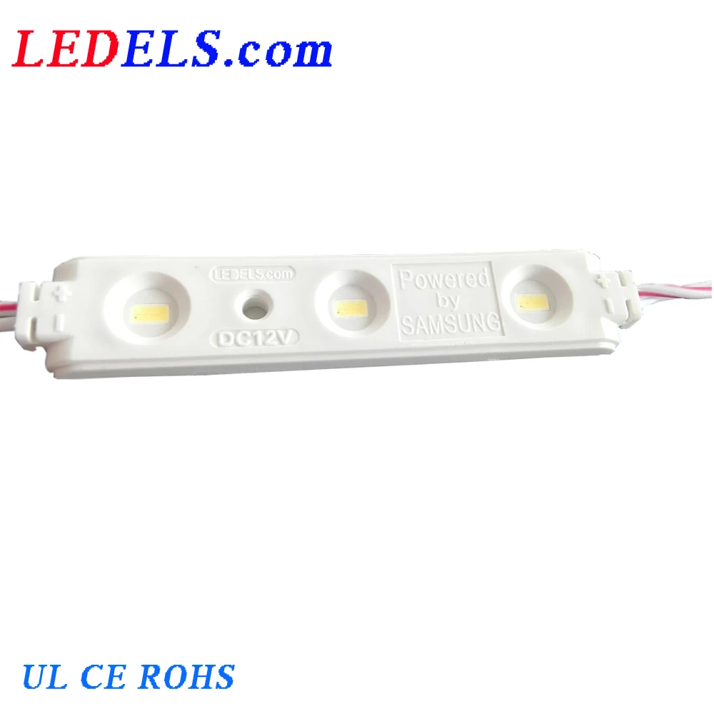 
12V luces led smd 5630 3 samsung led moules for acrylic letters and sign box waterproof 