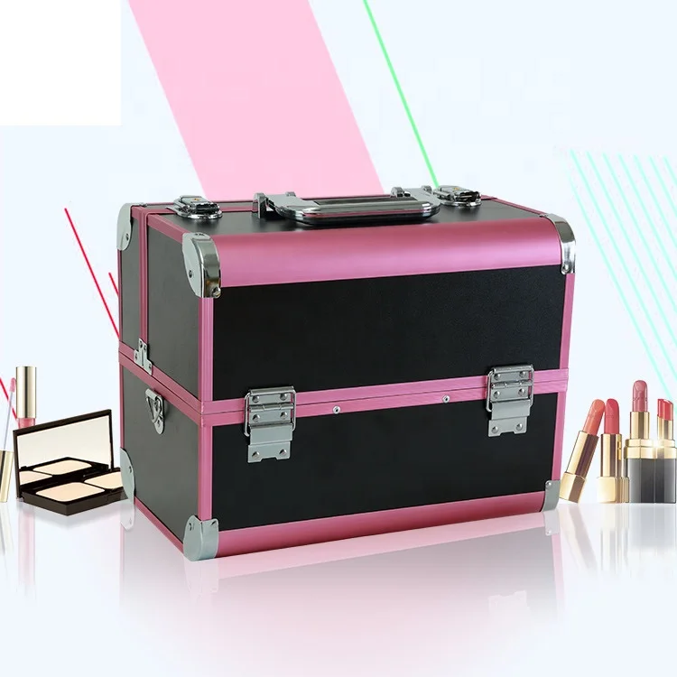 Wholesale professional beautiful travel aluminum makeup case for makeup artist