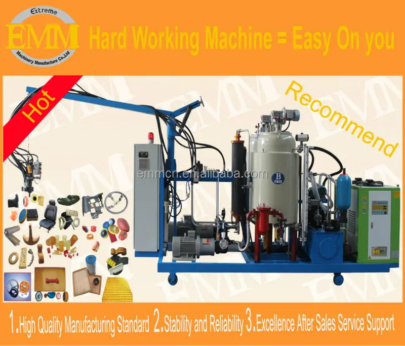 EMM088- 5 Three Components polyurethane elastomer continuous casting foam machine