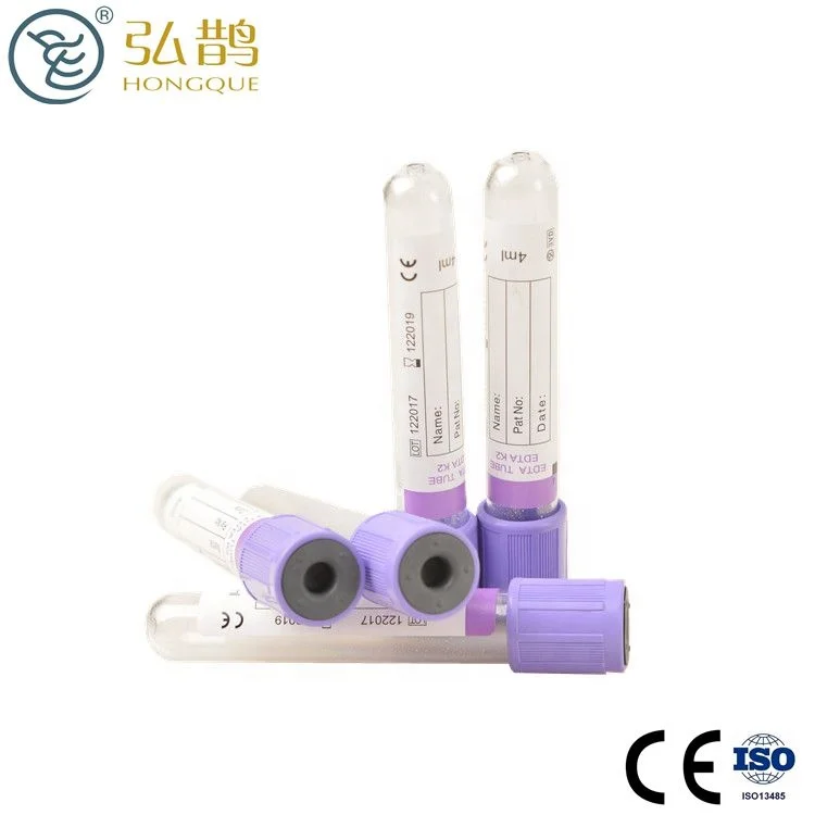 Vacuum blood collection EDTAK3 tube with purple hat