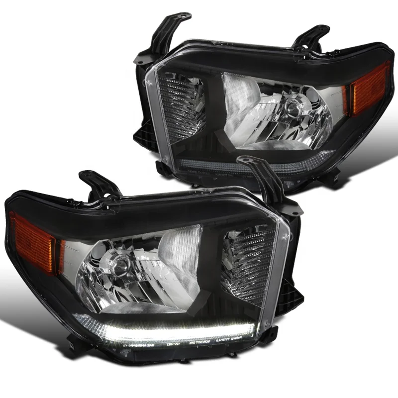 Apply To car headlight for Toyota Tundra Pickup 2014 2018  LED  Headlights Smoke Head lamps