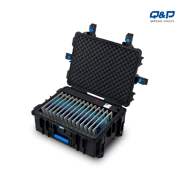 Custom Outdoor Portable Storage Tablet Phone Charging Trolley Cabinet Cart