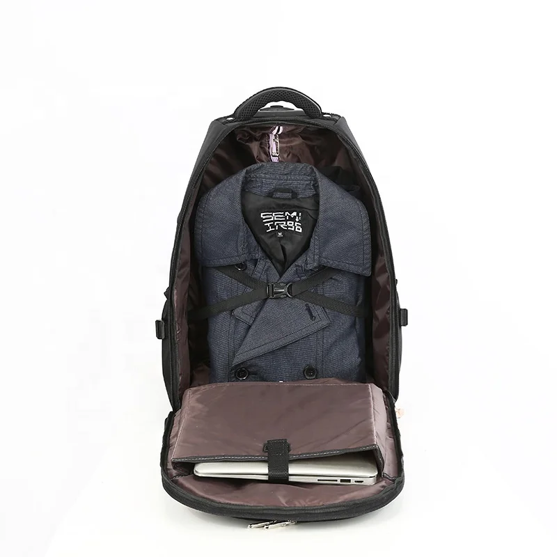 Wholesale custom travel trolley bag men business laptop backpack  large travel bag with wheels oxford valise luggage suitcase