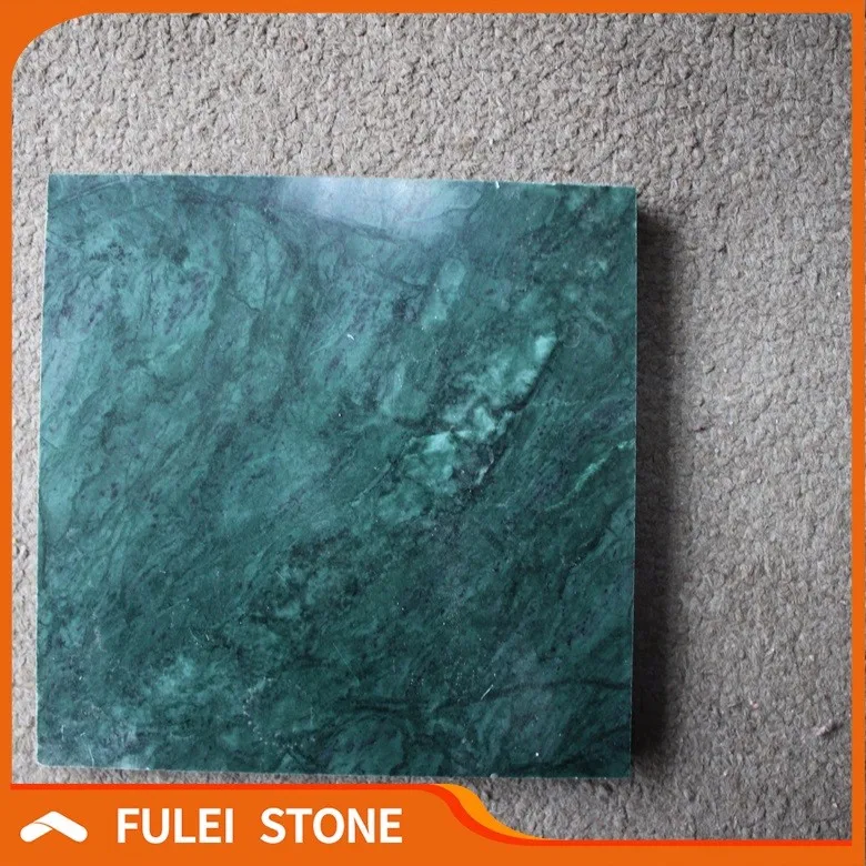 Free Sample Natural Polished Indian Green Marble Flooring Tiles