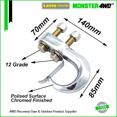 Monster4WD Recovery Point 10000LBSC Chrome 4WD Recovery Tow Point