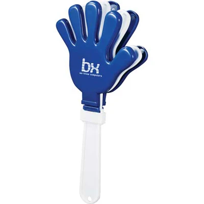 
Fashion style cheap price high quality cute white handle colorful palm shaped competition fun clap football cheering items 