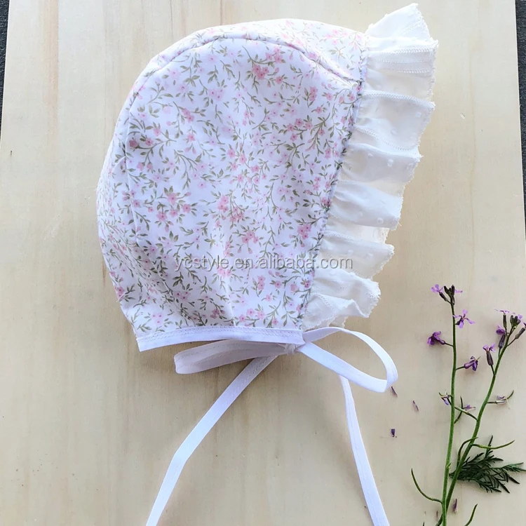 Reversible brimmed baby bonnet lovingly handmade organic cotton baby bonnet for baby girl summer bonnet