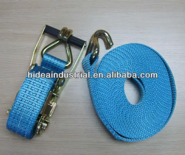 Polyester Cargo Lashing Belt with double J Hooks