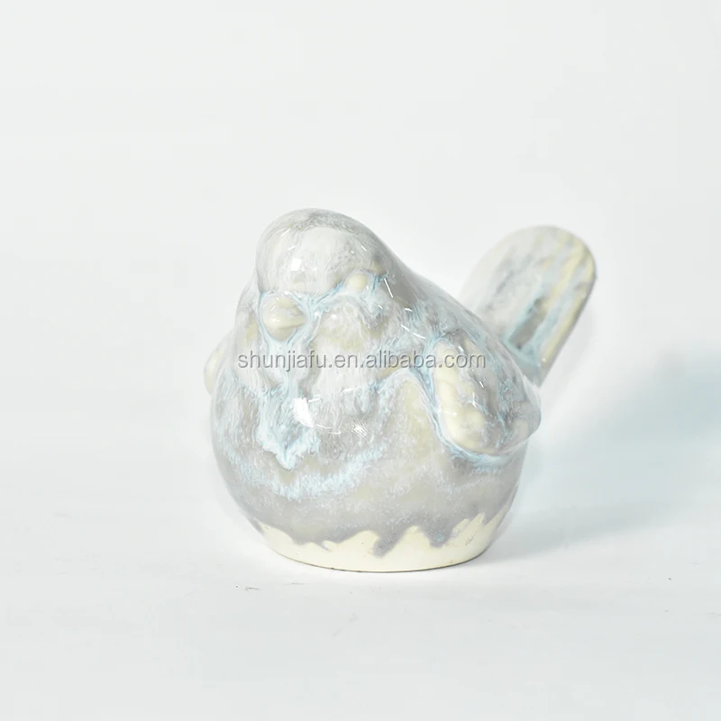Hand-Made Craft Hot Sale Animal Statue Shape Sculpture Decoration Figurine Ceramic Bird