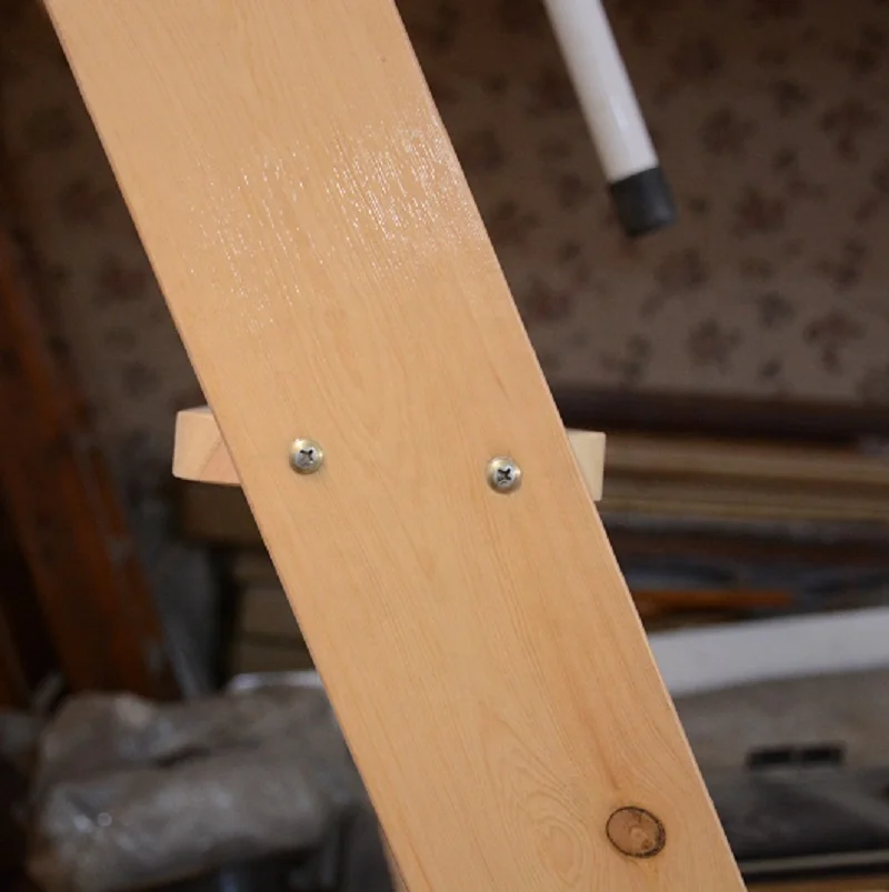 deluxe wood folding retractable loft  ladder stairs