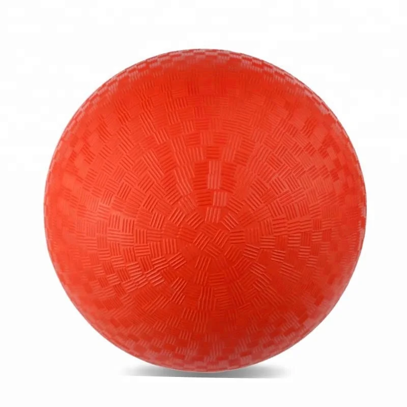 Factory Directly Provide Hot Sale 8.5 Inch Red Rubber Playground Ball Kickball